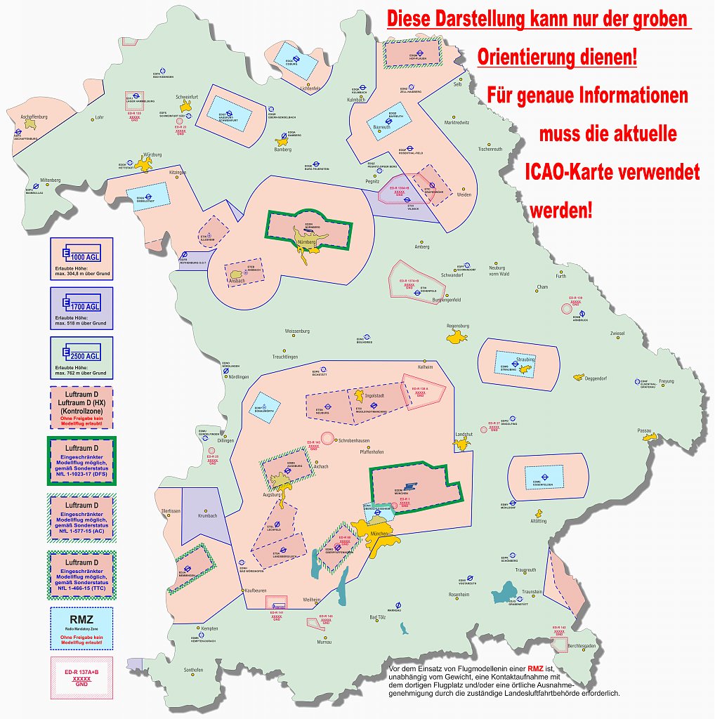 Fluggebiete in Bayern – MFCA e.V