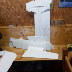 Ausgeschnittene Bauteile