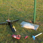 Sebastians Rakete nach einem gelungenen Flug