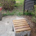 Neue Bretter auf den Sitzhockern