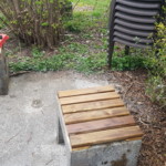 Neue Bretter auf den Sitzhockern